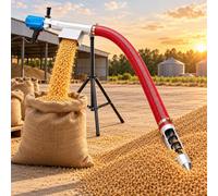 ORISUNTECH Machine d'Aspiration de Grains Portable 3600W 2.5m/98in | Petit Convoyeur d'Aspiration de Grains Domestique pour Granulés, Ciment, Poudre et Agriculture