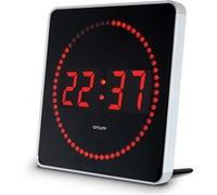 Orium Horloge LED Studio 2en1 Ø28 cm aluminium rouge