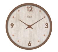 Orium Horloge murale eco-conçue Naturalis silencieuse - Coloris Cappuccino