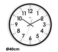 ORIUM Horloge murale silencieuse à quartz, diamètre 40cm - Noir