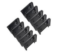 Orivin Lot de 10 clips de montage sur rail DIN 35 mm, clips de relais semi-conducteurs en aluminium, rails de verrouillage supérieur et inférieur pour commutateurs et injecteurs