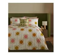 Orla Kiely Parure de lit - Housse de couette 100 % coton - Motif fleurs de boulier - 1 paire de taies d'oreiller (50 x 75 cm)