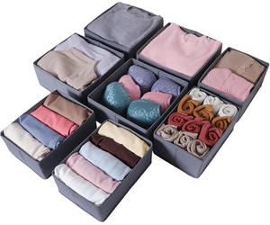ORLISA Organiseur de tiroirs Set de 8 vêtements Boîte de rangement Vêtements de bébé