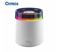 Ormos Humidificateur H20 - Réservoir d'eau 3 L, 3 réglages de débit de brume, Lumière d'ambiance 7 couleurs, Commande tactile, Faible bruit, Recharge Type-C