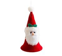 Ornement d'arbre de bonhomme de neige, ornement de cloche d'arbre de Noël, Ornement de bonhomme de neige du Père Noël avec pendentif en forme de cloche, Décorations de Noël intérieures et extérieures