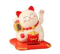 Ornement De Chat Ondulé, Non Toxique, Élégant, Japonais, Porte-Bonheur, À Énergie Solaire, Pour Le Bureau