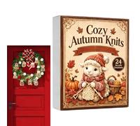 Ornement de compte à rebours de noël, panneau décoratif en acrylique 2D ave | Décorations de l'Avent et du sapin de Noël 24 jours, accroche-regard fiable pour sacs à dos, portes