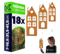 Ornement de jardin, acier Corten, installation facile, couleur marron