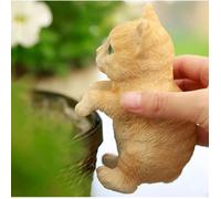 Ornement De Jardin Extérieur, Animaux Décoration De Sculpture De Jardin Lapin/Chien/Chat Statuettes pour Cour Pelouse Pot De Fleur