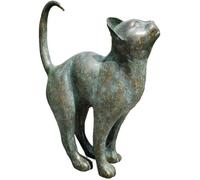Ornement de jardin,extérieur mignon statue belle statue de chat vintage résine - Artisanat animaux mignons ornement multicol STATUE