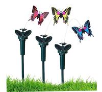 Ornement de Jardin Papillon Flottant Solaire Papillon 3pcs Jardin Solaire décoration Papillon Volant Papillons Ornements de Jardin pour Cour et passerelles, Couleur aléatoire