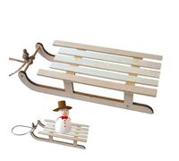 Ornement de Noël avec Traîneau - Décoration De Traîneau En Bois | Slittas Miniatures Pour Vacances Portable, Décoration Creative Modèle En Bois Rustique, Mini Traîneaux Simulés Pour Étagère À Cam
