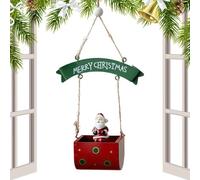 Ornement de Sapin Bonhomme de Neige Thème Boîte aux Lettres Hiver Fer Art | Décor Sapin de Noël Lutin de Noël pour Propriétaires Collectionneurs Cheminée Poignée de Porte Café Salle à Ma
