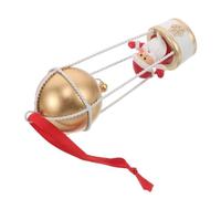 Ornement de Sapin de Noël de Montgolfière, Cloche | Résine Vintage, Style Rustique Ferme, Décor Prêt pour Événements, Facile à Retirer, pour Poignée et Partie Inférieure