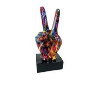 Ornement de statue de palmier - signe de paix, présentoir de figurines à la main, sculpture, objet d'art en forme de palmier, pièce d'accent de modèle de doigt, design d'affichage | statue d'art à la