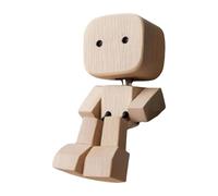 Ornement diffuseur en bois avec articulé, B | Conception en bois dirigée par des personnages, bras et jambes distincts, fonction de diffuseur de dans une