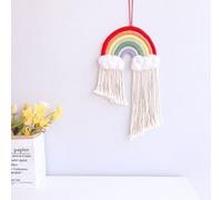 Ornement Mural Suspendu En Forme De Goutte D'Eau Arc-En-Ciel, Corde En Coton, Décoration Moderne, Jouet Pour Chambre D'Enfant