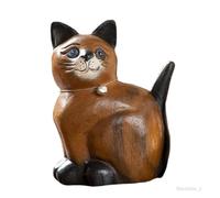 Ornement - Non spécifié - Sculpture Chat en Bois - 11 cm - Décoration Intérieure - Mixte