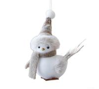 Ornement Oiseau en Peluche Sapin de Noël Tissu pour mousse 14 cm | Trois couleurs disponibles Gris Parfait pour déco pour arbre manteau couronne Résistant pour un usage répété