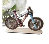 Ornement porte-argent, porte-argent - Porte-argent pour cadeau de remise des diplômes - Porte-argent en forme de vélo, artisanat en bois, unique pour les souhaits d"anniversaire à