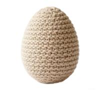 Ornement pour oeuf pour pâques Plastique et Laine Multicolore(Oat Color) | pour mélange laine et plastique, couleurs vives, pastel tendre, crème, , orange, vert sauge