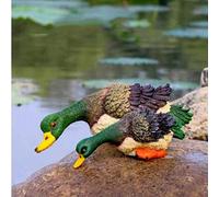 Ornement Statue Sculptures Jardin Aquarium Animal Canard Ornements Étang Piscine Rocaille Décoratif Maison Cour Résine Sculpture Décor-2_As_Shown