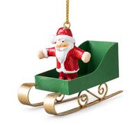 Ornement Traîneau Noël en Fer , Modèle Père Noël | Fer peint à la main, décoration pin, aux branches, pr les célébrations, pr