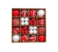 Ornements de Boule de Noël, 42 pièces Ornements d ' Arbre de Noël Paillettes colorées à Suspendre décor Vase remplisseurs fête d ' Anniversaire Ensemble de décorations d ' Arbre