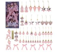 Ornements de Noël en Forme de Boule 45 Pièces De Pendants Décoratifs | Décorations de Boules pour Sapin de Noël Hiver Fête Party Rampe Fenêtre Fiançailles Mariage Magasin Couronne