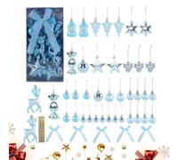 Ornements de Noël en Forme de Boule 45 Pièces De Pendants Décoratifs | Décorations de Noël Incassables pour Arbre Pour Fête Rampe Fiançailles Mariage Magasin Couronne