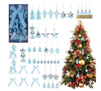 Ornements de Noël en Forme de Boule 45 Pièces Festives | Décorations de Noël Incassables pour Arbre Pour Fête, Vacances D'Hiver, Balustrade, Fenêtre, Mariage, Magasin, Couronne,
