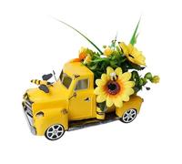 Ornements de Noël pour camions vintage,Décoration de Noël pour camions vintage - Modèle de voiture de camion avec décoration de camion en résine - Décorations de Noël festives, décoration de table p