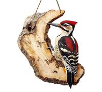 Ornements d'oiseaux - Impression Double Face résistante aux intempéries, Pendentif Robin à Profil Plat, Sculpture Miniature Cour Suspendue, Figurine attachée à Une Ficelle en polyméthacrylate méthyle