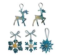 Ornements pour Arbre De Noël Ornement Flocon De Neige Réaliste en Acrylique | Pendentif Flocon De Neige Élégant Pour Cheminée pour Appui de Fenêtre Balcons Portes Mur Jardin Porche