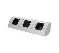 Orno AE-1304(GS) Prise d'angle de cuisine avec interrupteur, 2 prises, 3680 W