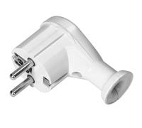 ORNO AE-13261 Fiche Male Prise Electrique Uni-Schuko pour Prises Françaises et Schuko (blanc)