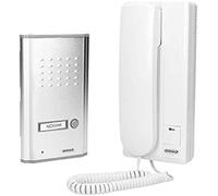 ORNO Fossa Interphone Filaire Interieur pour 1 Famille 230VAC Montage Encastré ou en Saillie Toit de Protection Non Inclus à Acheter Séparément 4 Fils (Kit pour 1 Famille)