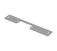 ORNO Gâche Gache Porte Droite Symétrique Courte Nickelée (25/159/3 mm)