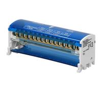 Orno LZ-8201 Bloc Distribution Répartiteur 80-500 A Pour Rail DIN ou Tableau Electrique Avec Bornes de Sortie et d'Entrée (15 fils)