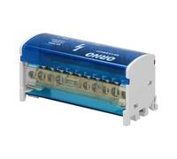 Orno LZ-8201 Bloc Distribution Répartiteur 80-500 A Pour Rail DIN ou Tableau Electrique Avec Bornes de Sortie et d'Entrée (11 fils)