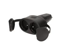 Prise double - ORNO - 2P+T - Étanche IP44 - Caoutchouc - 16A