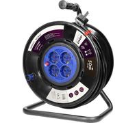 ORNO OR-AE-13155(GS) Trommel De Kabelsystem de Verdrehsicherungsstecker de 50m und 4 Fächer de 3200W. (50m)