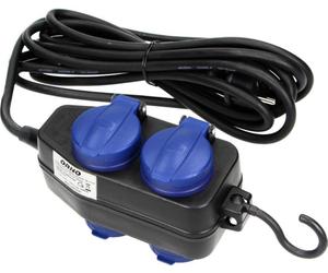 ORNO OR-AE-13160(GS)/10M câble de rallonge, 10 m, 4 x 2P + Z, IP44, capot de protection