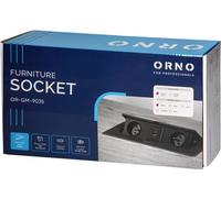 ORNO OR-GM-9035/W bloc d'alimentation encastré, 2x 230V, 2x USB (type C ; 3.6A), blanc