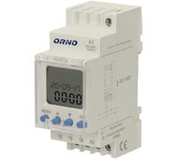 ORNO PRE-451 Programmateur Electrique Astronomique 100 Programmes Menu en 3 Langues avec 2 Sorties Relais et Fonction Pause de Nuit