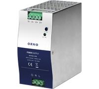ORNO PSU-1676 - Alimentation à découpage, rail DIN, 240 W, 24 V, 10 A.