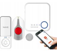 Orno | Sonnette sans fil - Modèle OR-DB-MK-175 - Blanc - Wi-Fi - Alarme SOS - Portée 200 m