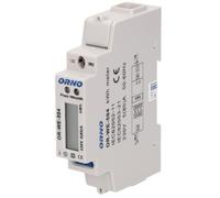 ORNO WE-504 Compteur Electrique Monophasé 80A Port RS-485 1 Module pour DIN TH-35mm