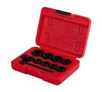 OROK 643720 Jeux de Douilles - Coffret Extracteur de Douilles 10pcs - Ce Coffret d'extracteurs Vous Permet de Retirer Facilement Tous Types de boulons endommagés, Diamètre de Douilles : 9 à 19mm