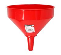 OROK - Entonnoir Plastique, Entonnoir Rond - Diamètre: 25 cm - Longueur: 25 cm - Entonnoir Plastique 10 Pouces - Hauteur: 250 mm - Couleur: Rouge - Outil Indispensable pour transvaser Les liquides